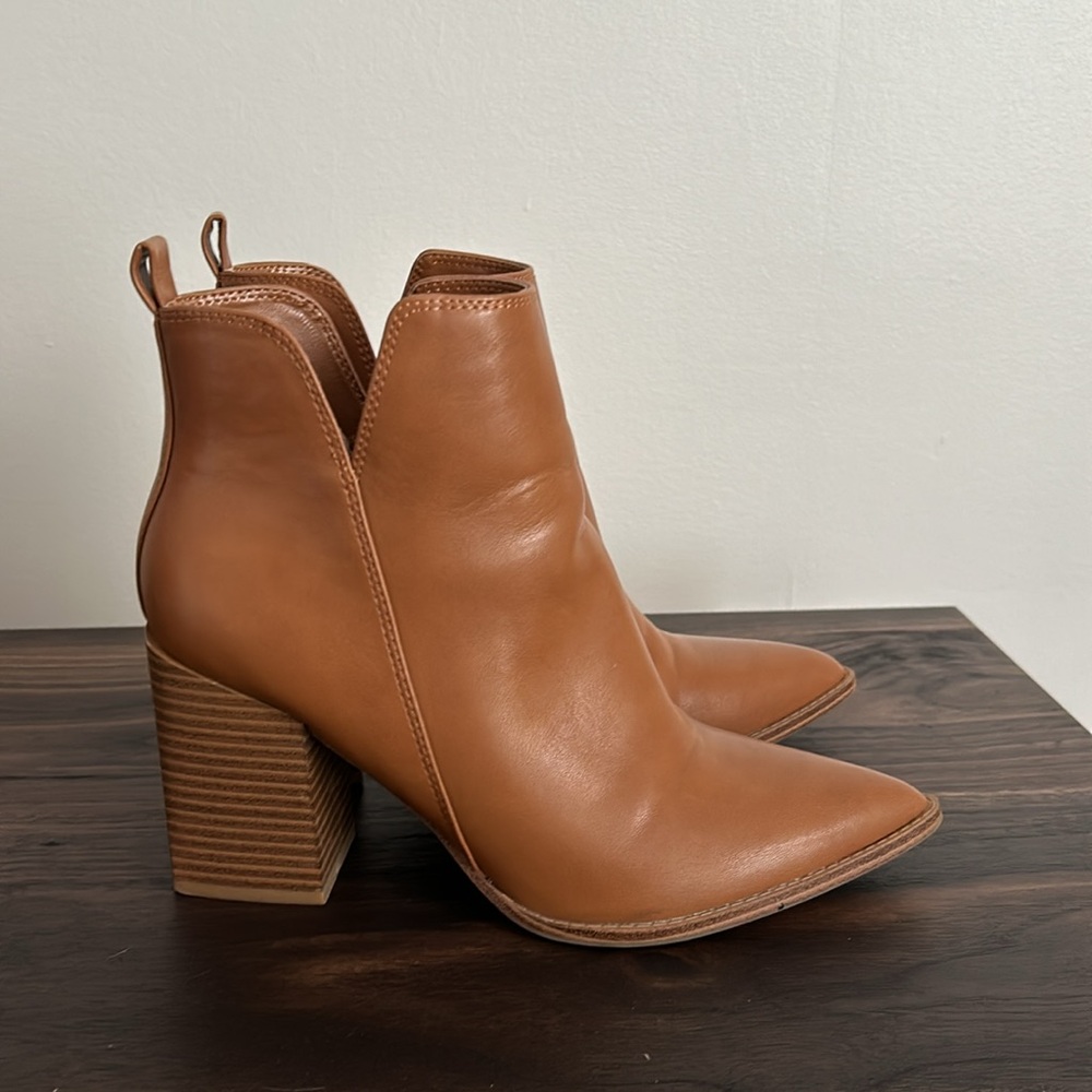 Brown healed boots